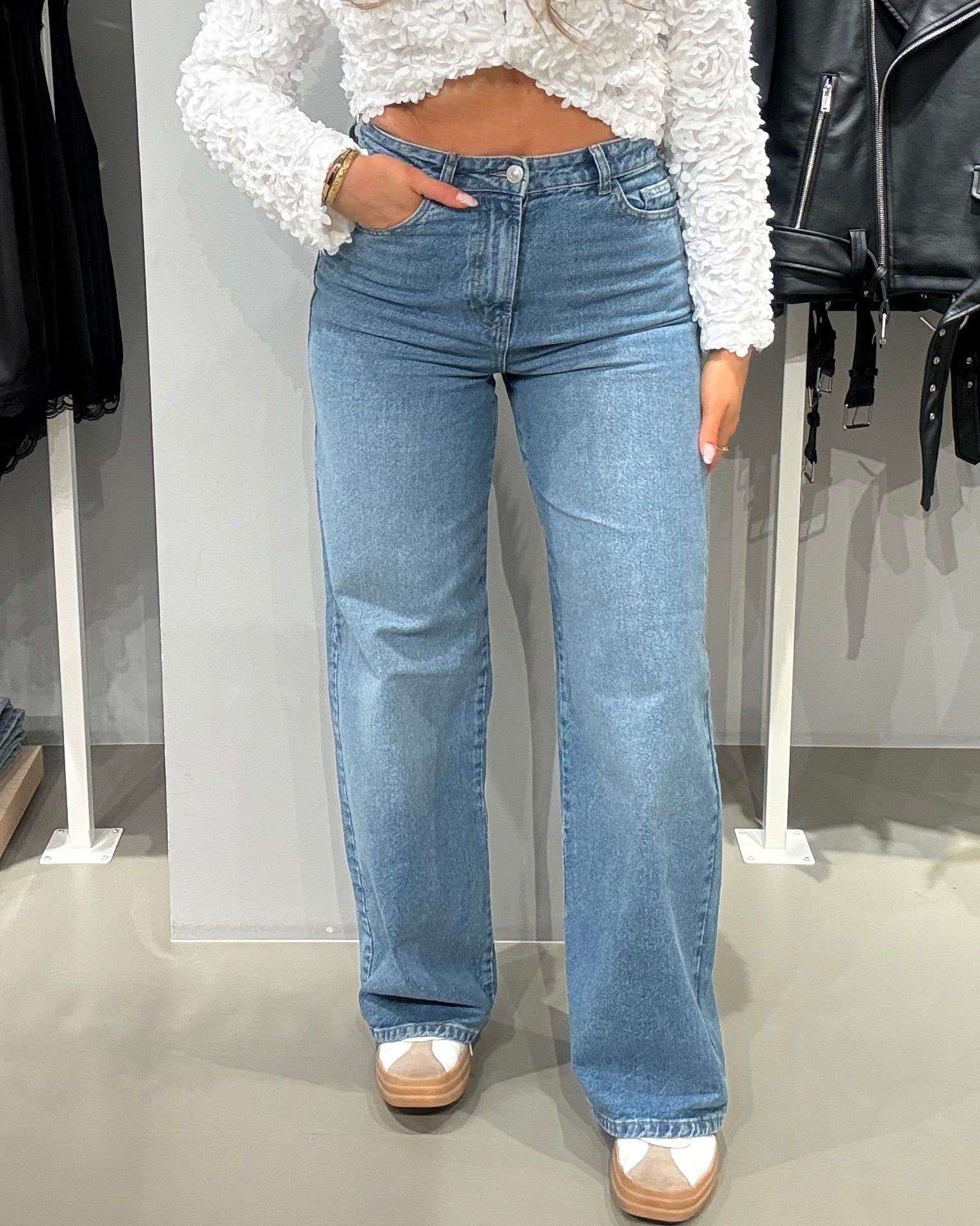 PCSELMA Jeans - Medium Blue Denim