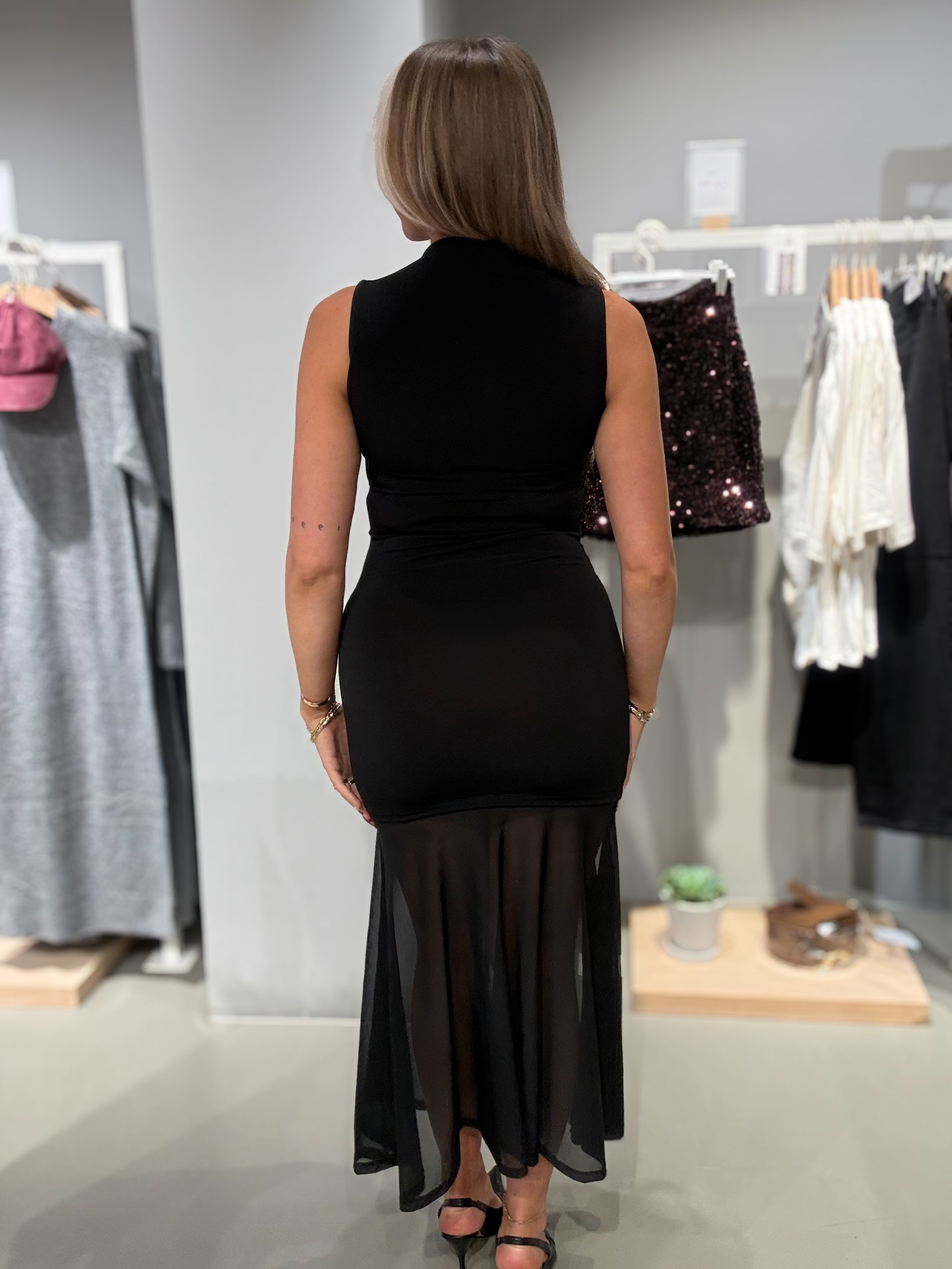 NMDARIA Long Dress - Black