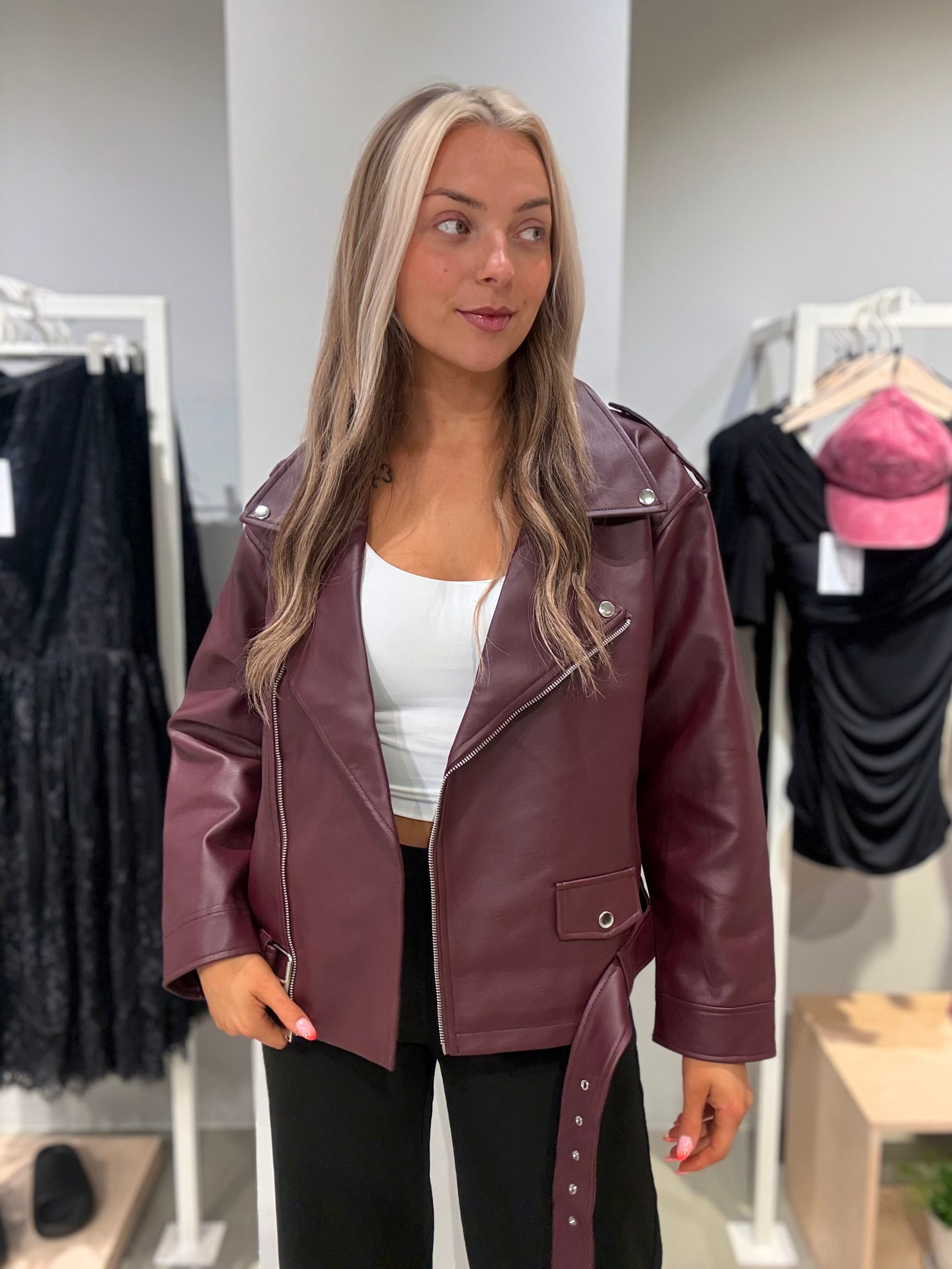 NMPAULINA Biker Jacket - Fig
