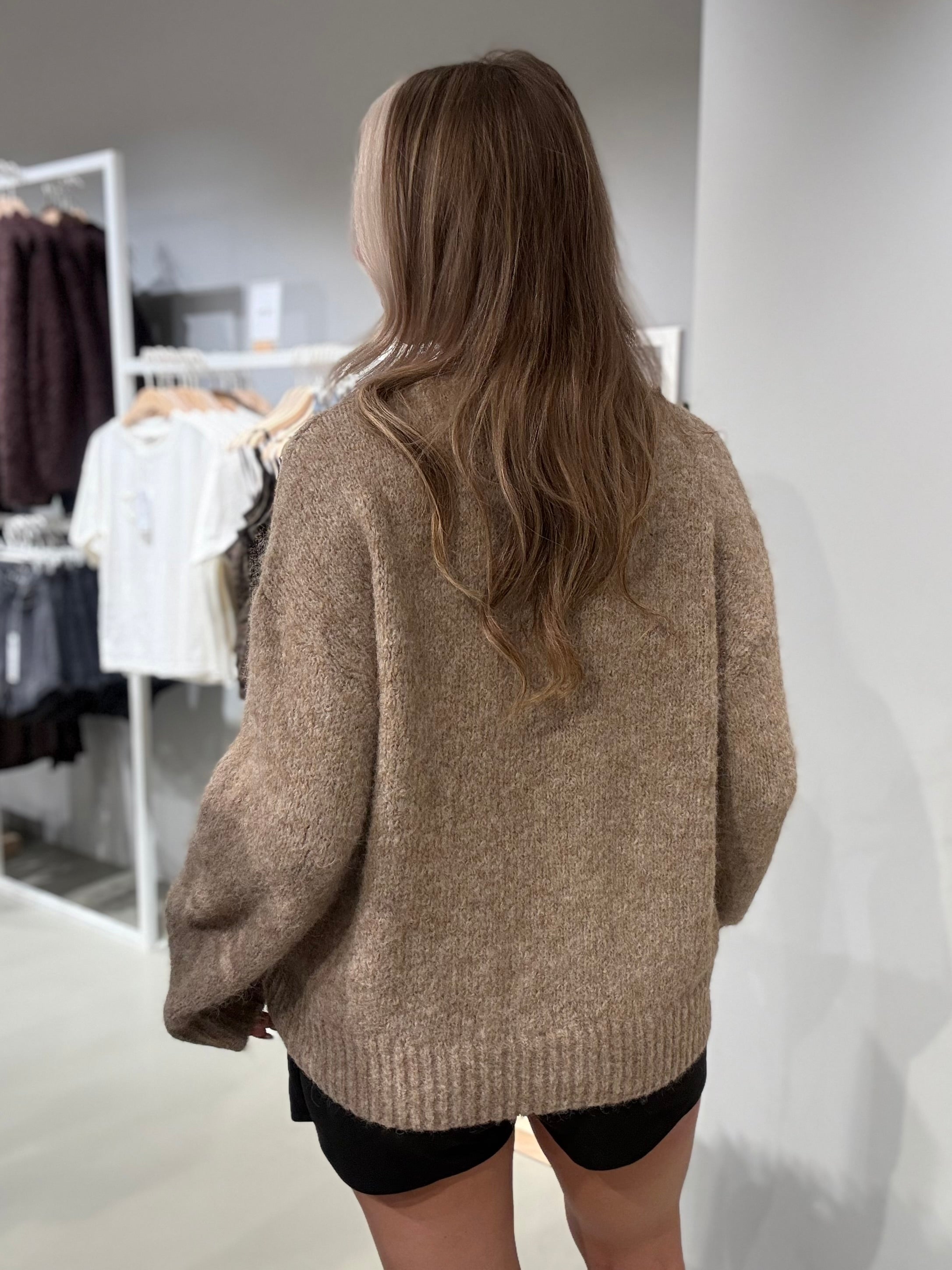 VIBOWS Pullover - Dark Natural Melange