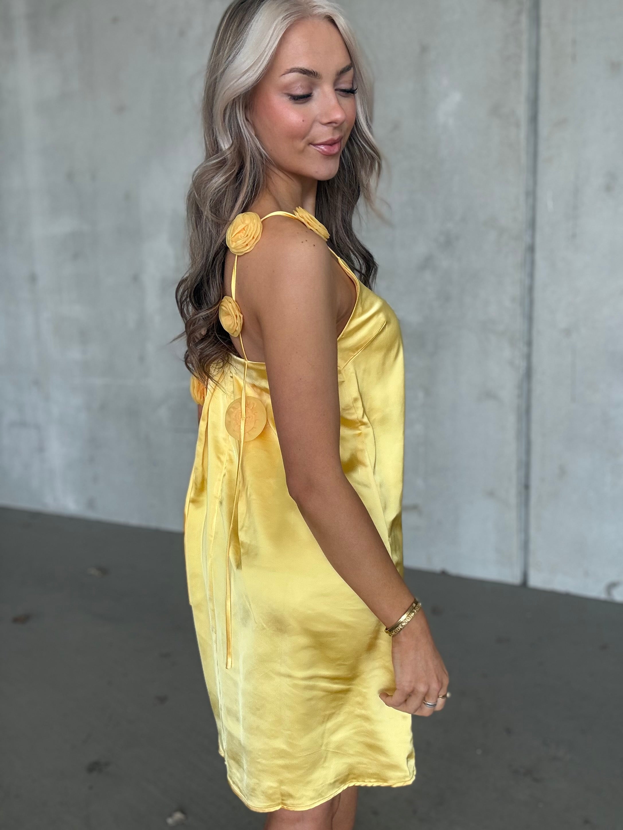 VICILLE Short Dress - Yarrow