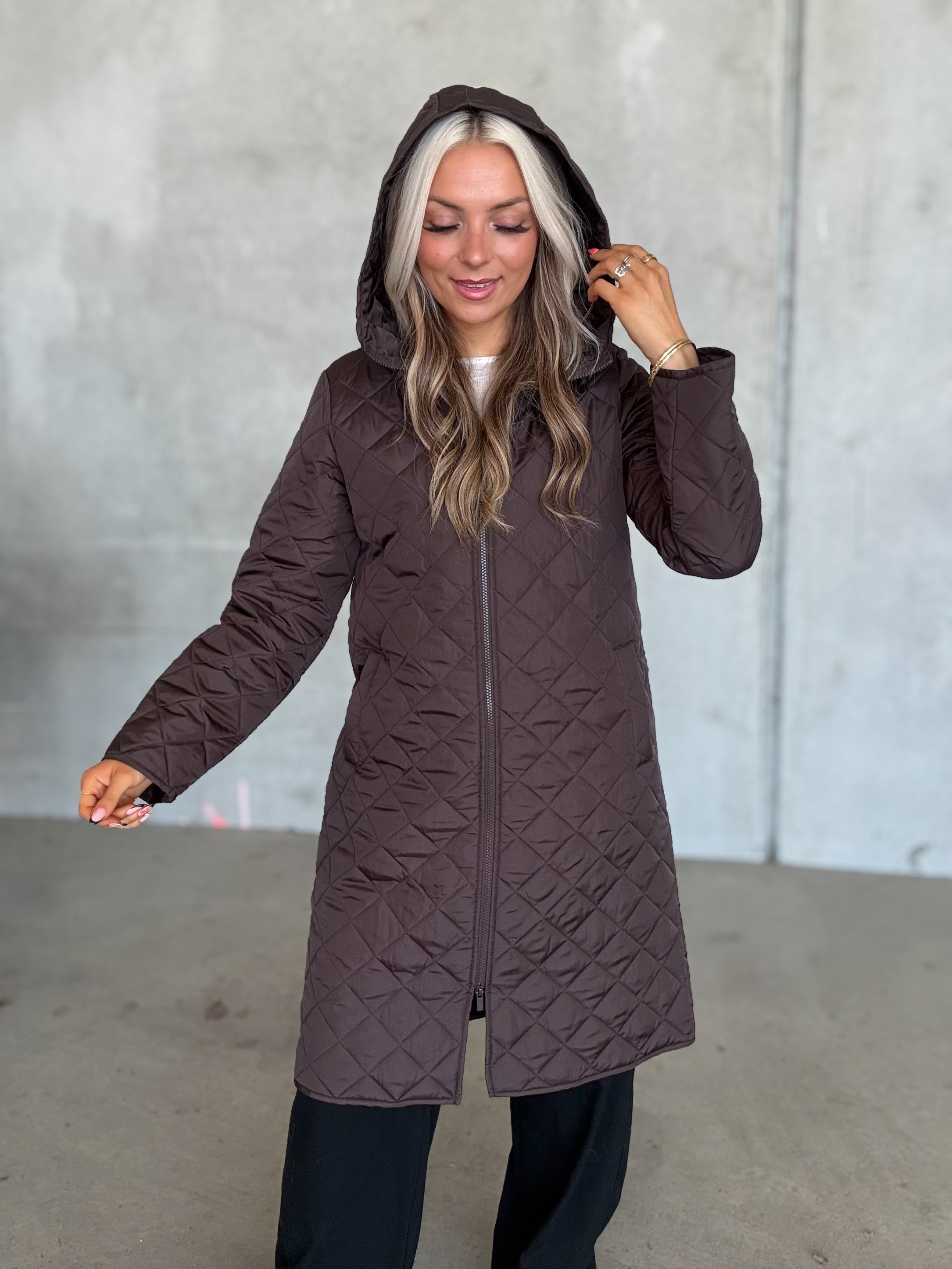 VITATE Coat - Coffee Bean