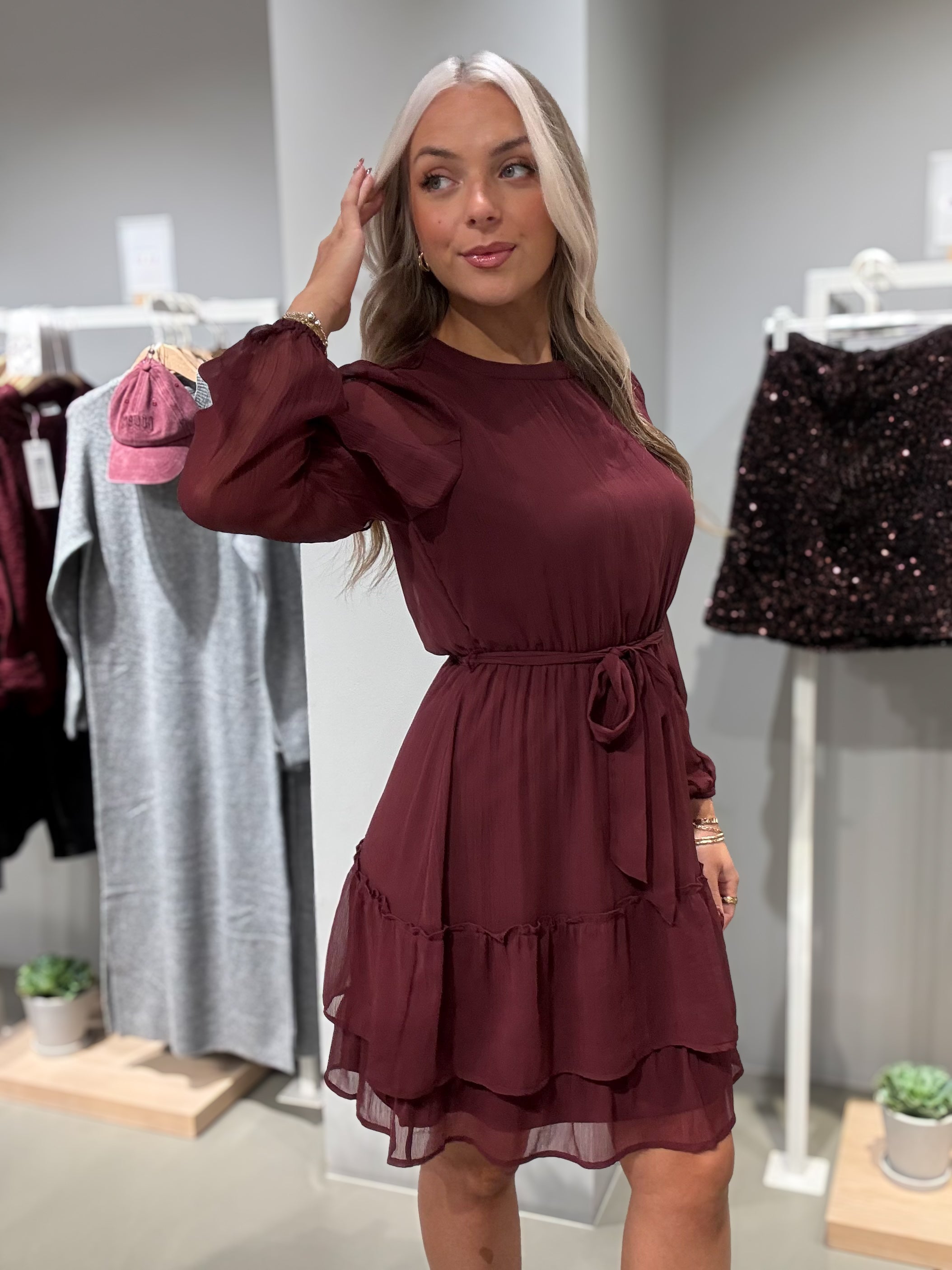 VIELLY Short Dress - Port Royale