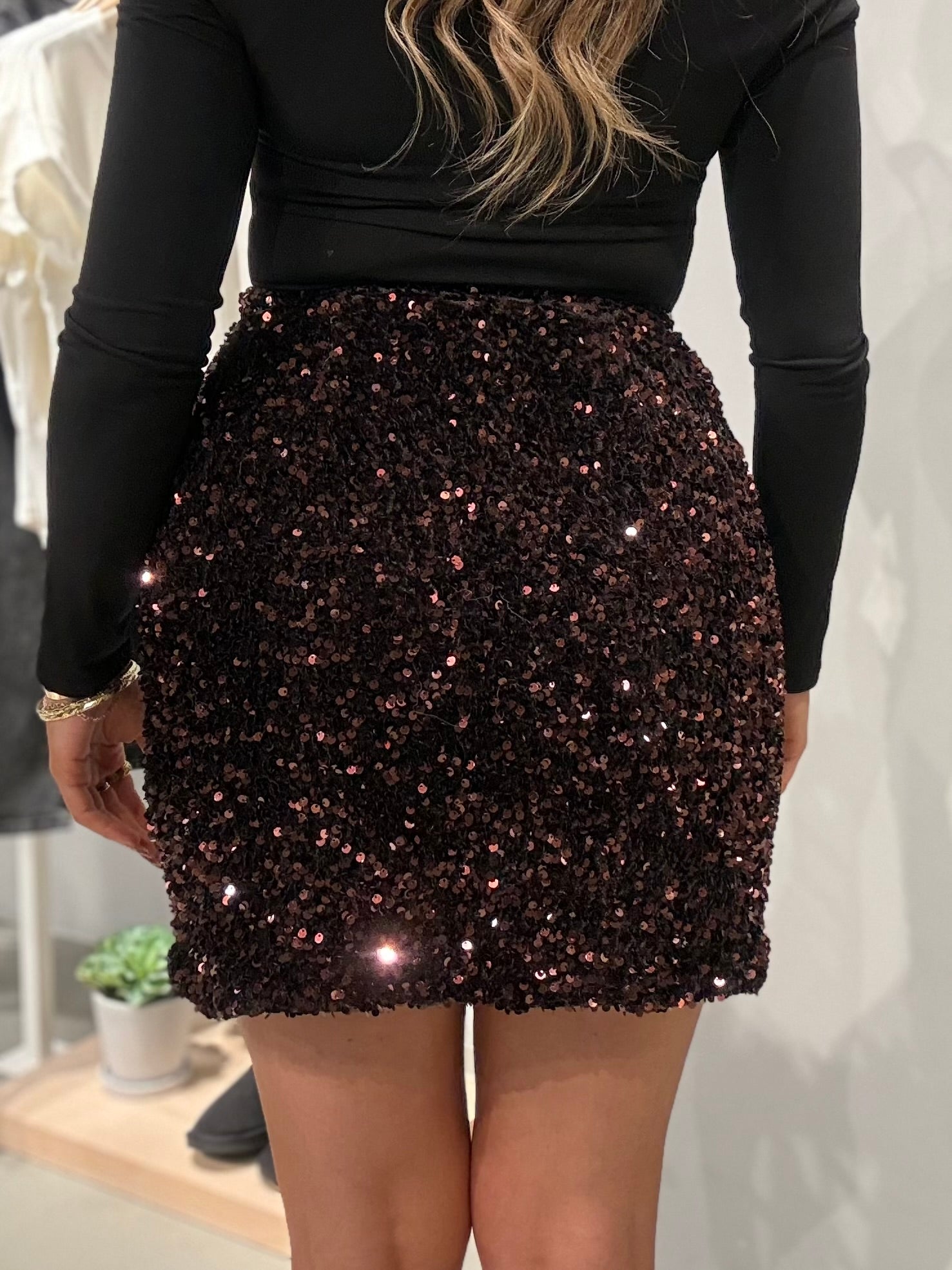 VIFAITH Mini Skirt - Coffee Bean