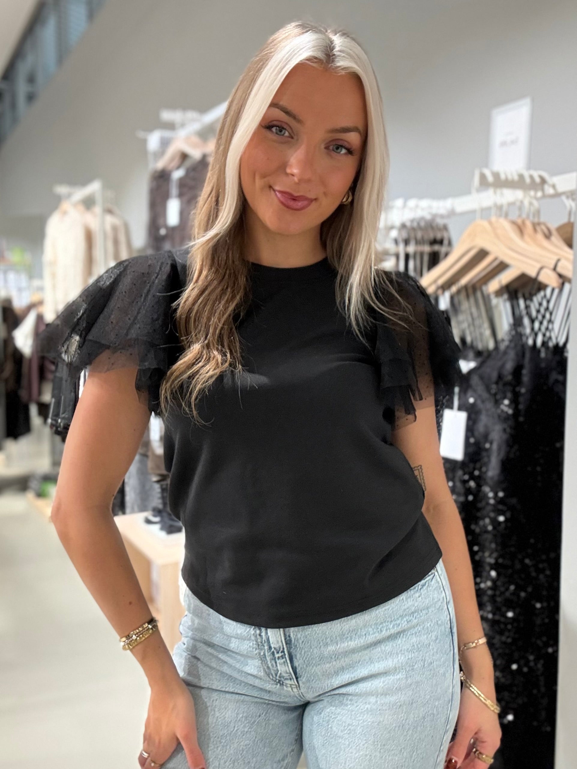 PCESTELLE T-shirt - Black