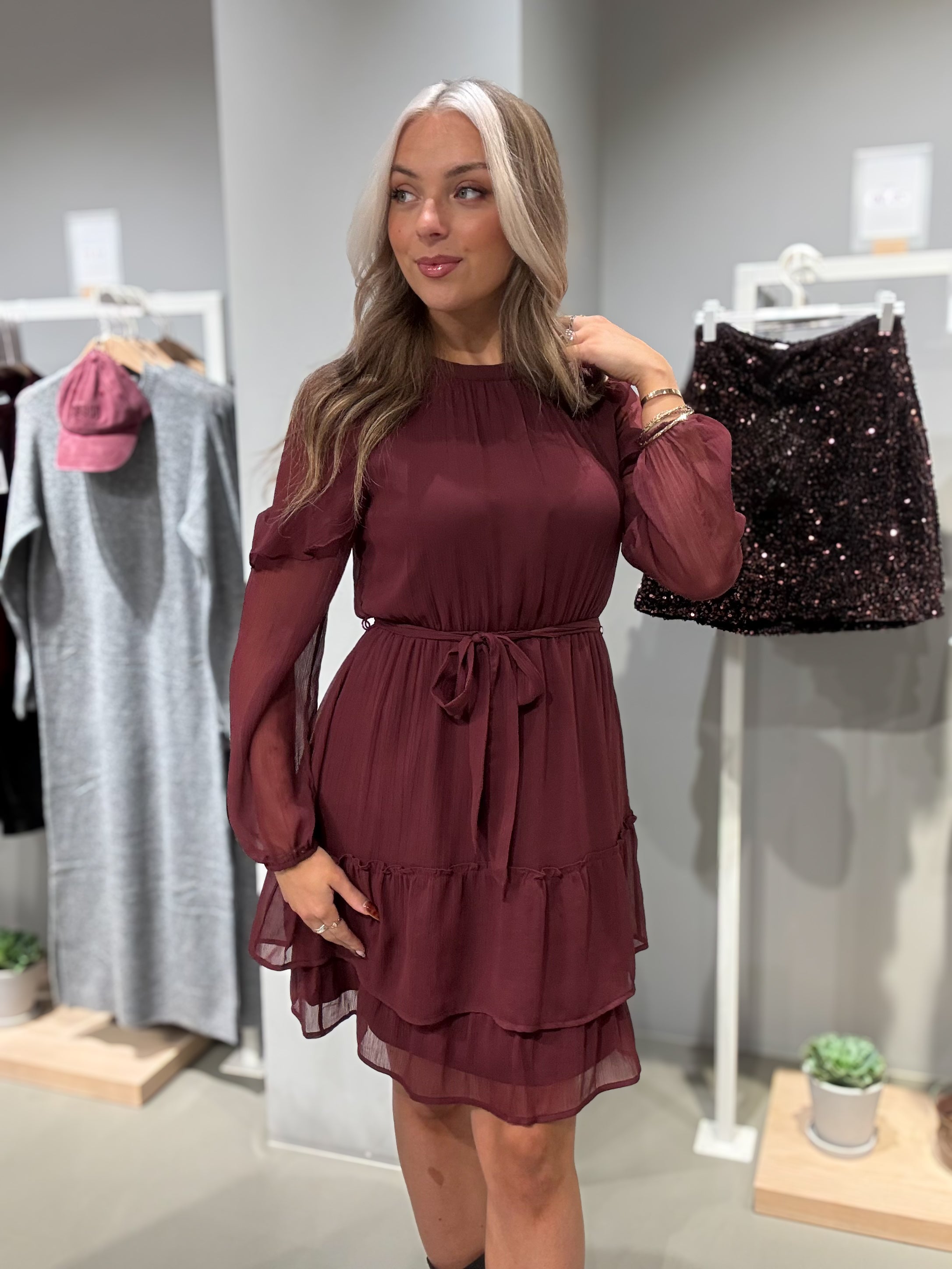 VIELLY Short Dress - Port Royale