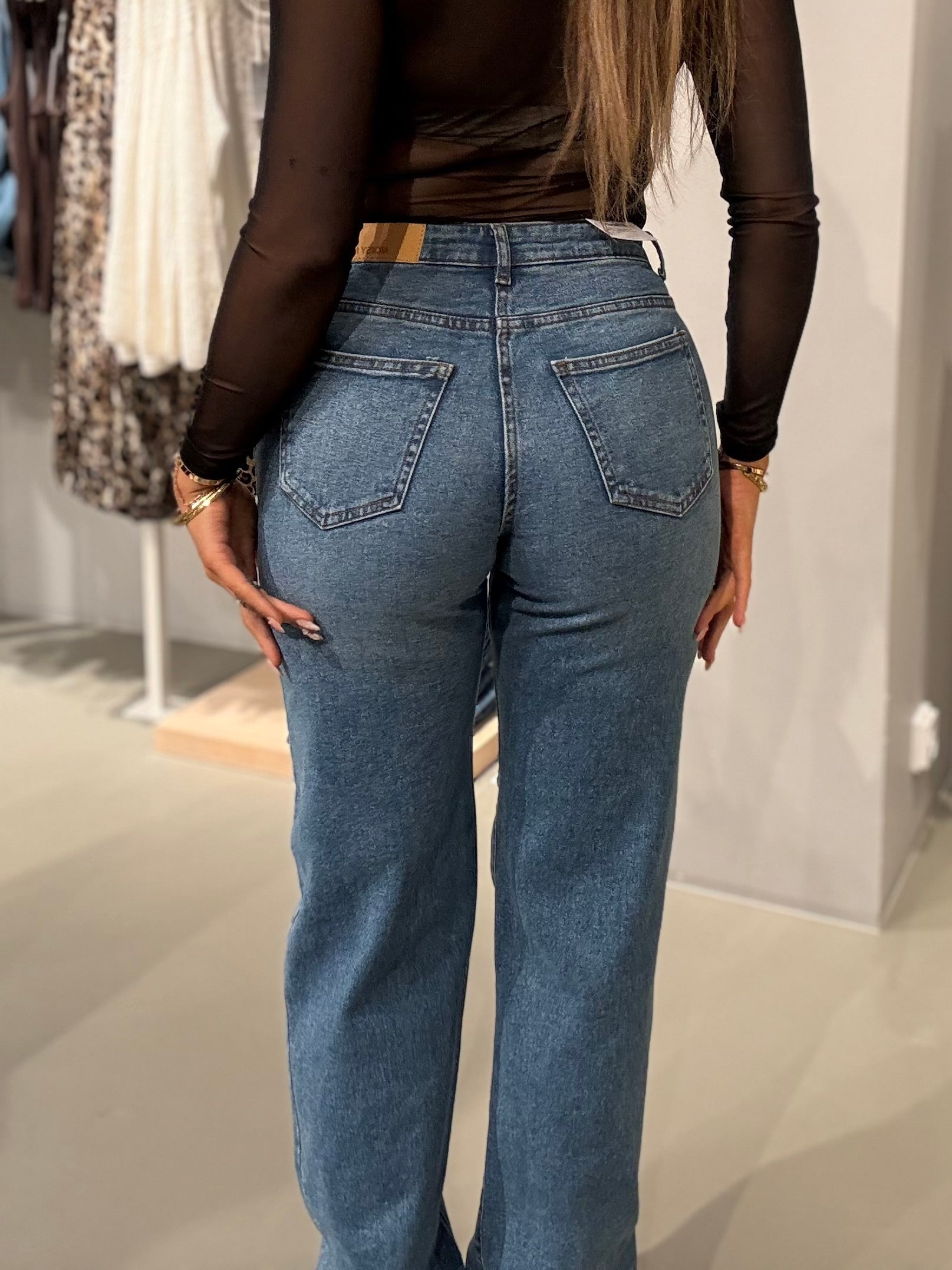 NMYOLANDA Jeans - Medium Blue Denim