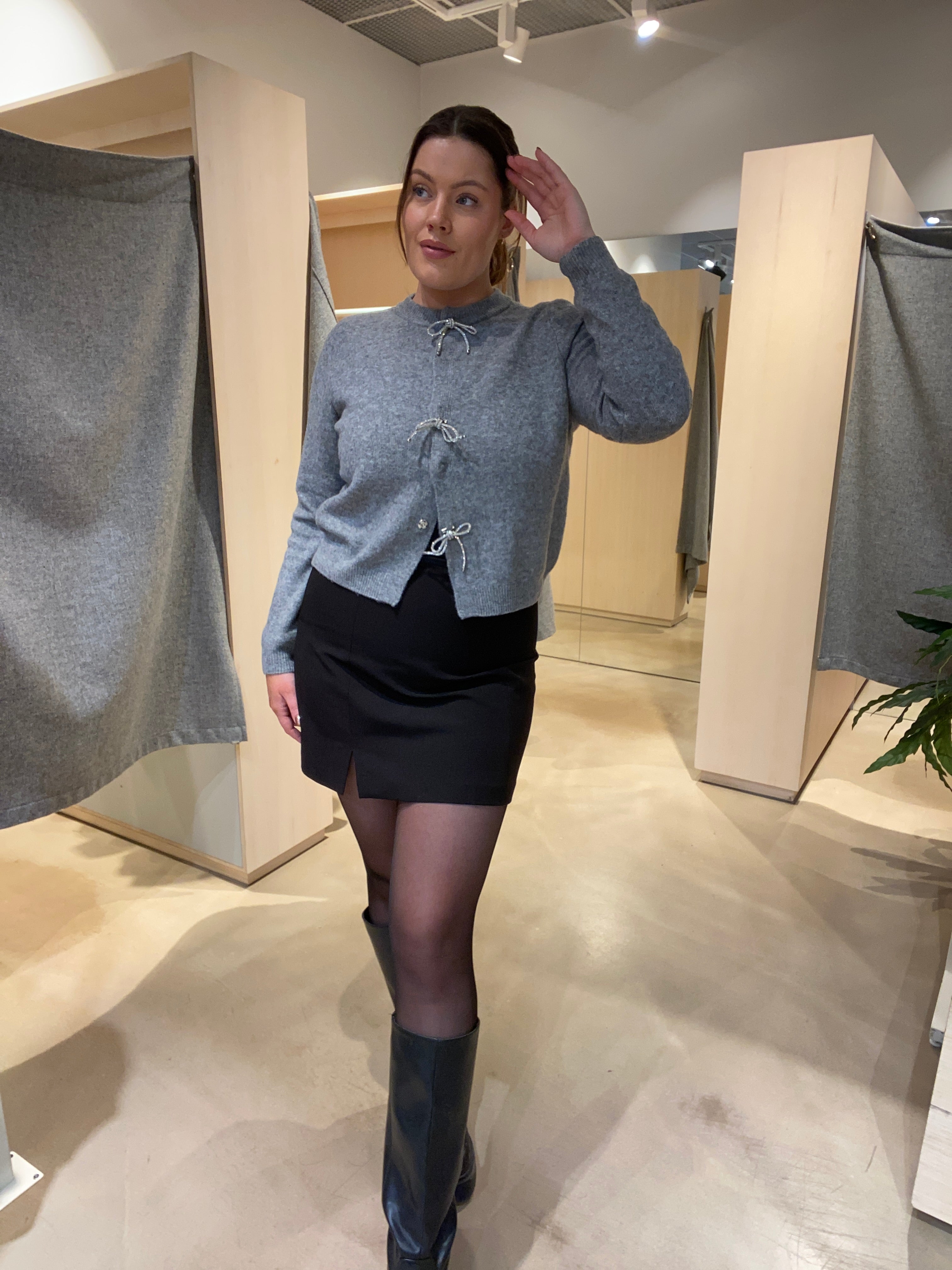 NMBRAYANA Knit Cardigan - Ultimate Grey