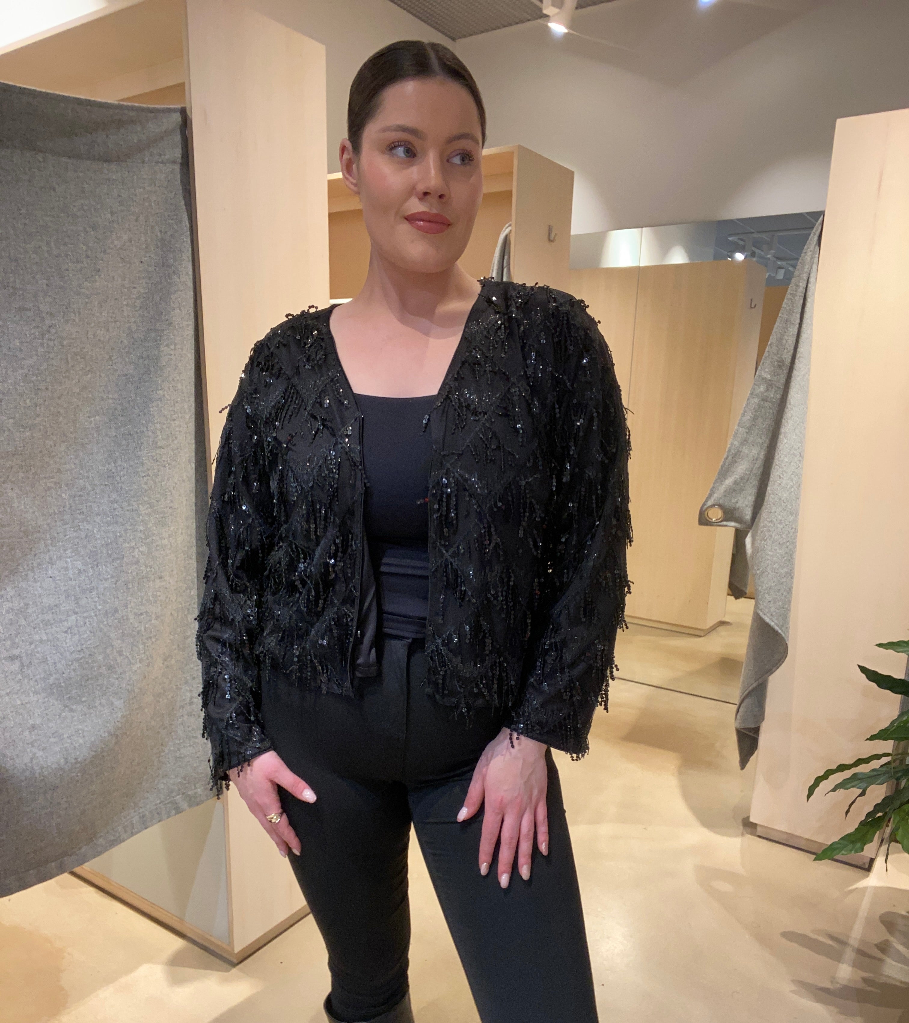 OBJLIOR Cardigan - Black