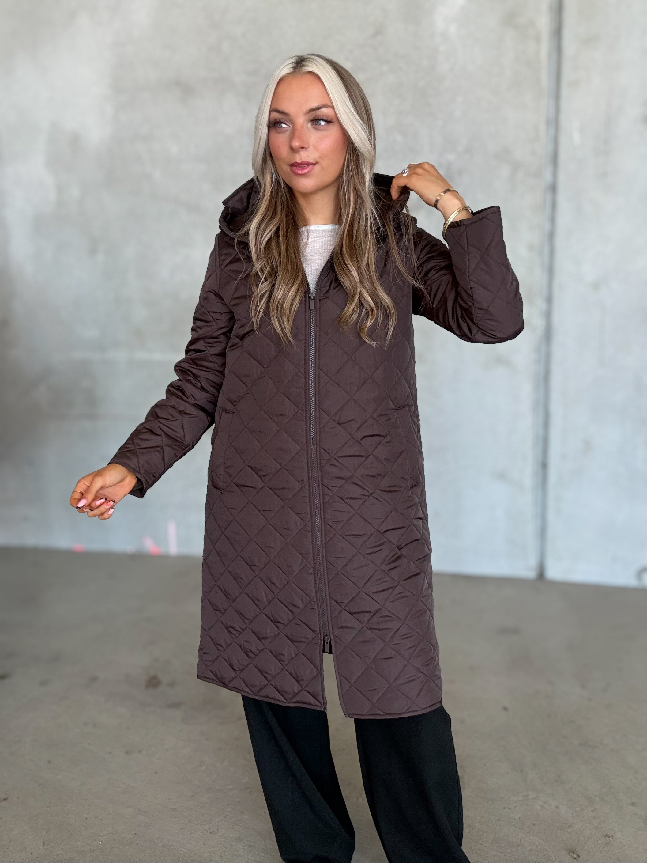 VITATE Coat - Coffee Bean