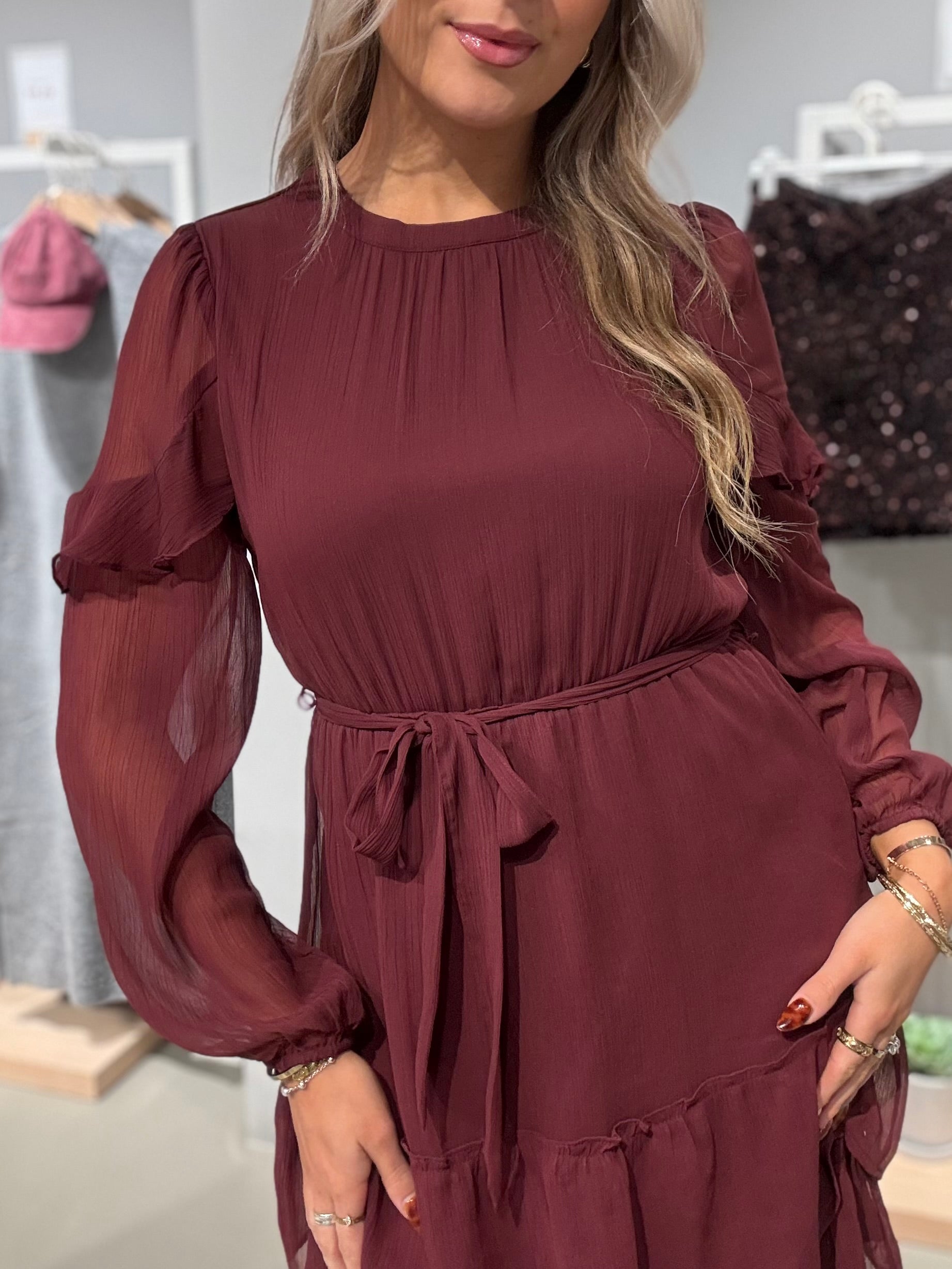 VIELLY Short Dress - Port Royale