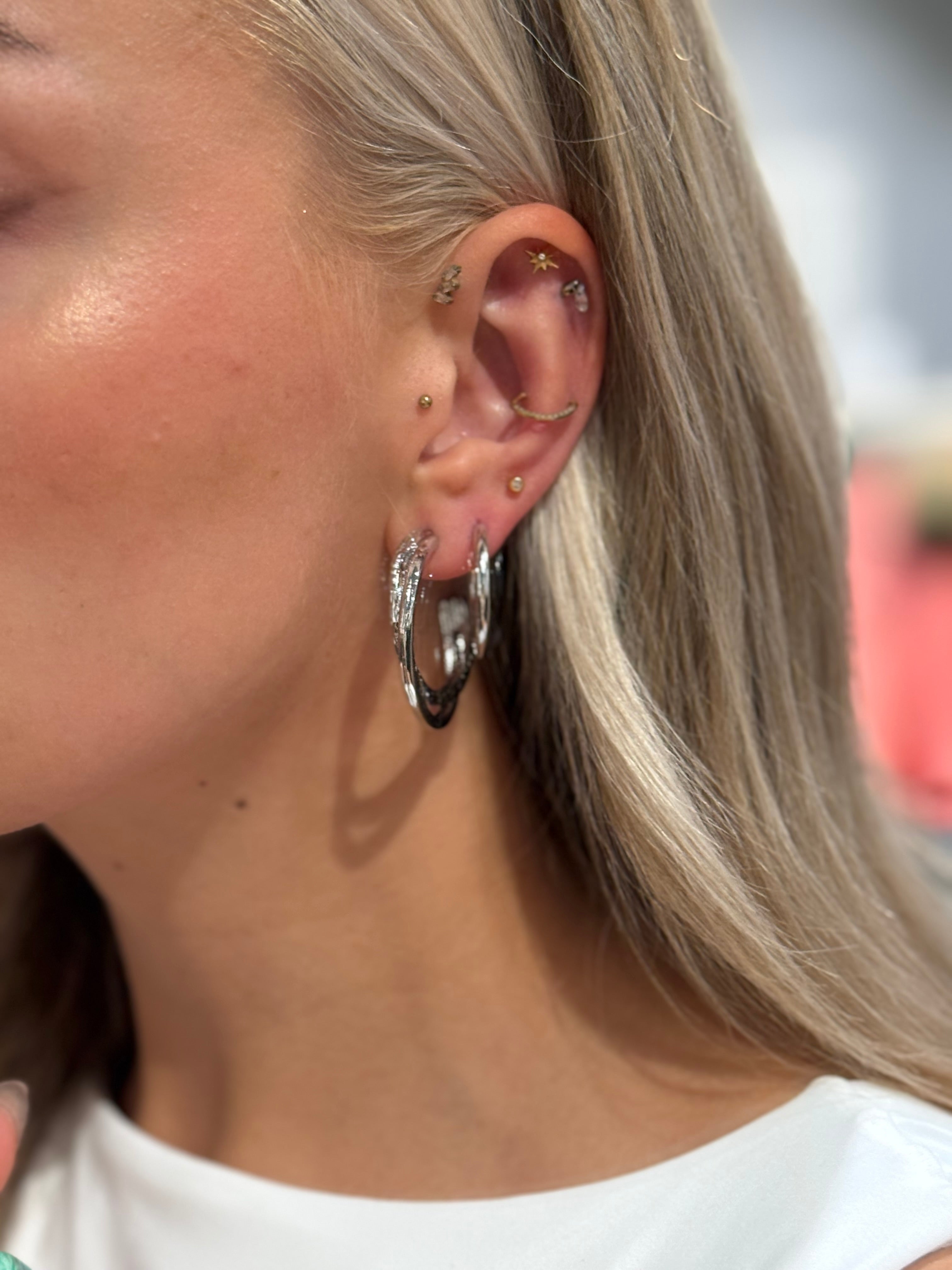 PCJULIE Earrings - Silver Colour