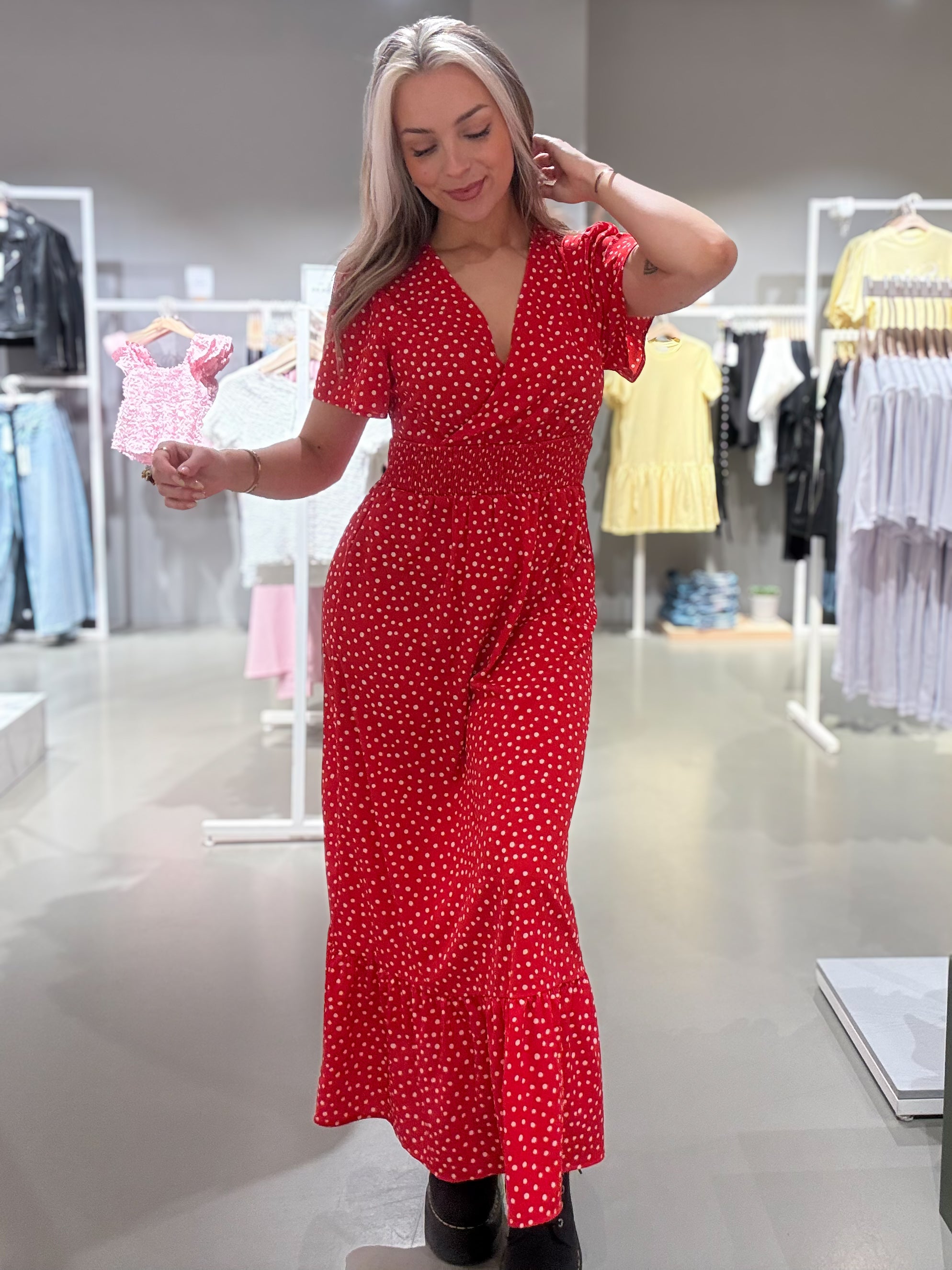 VIMATHILDE Midi Dress - Mars Red