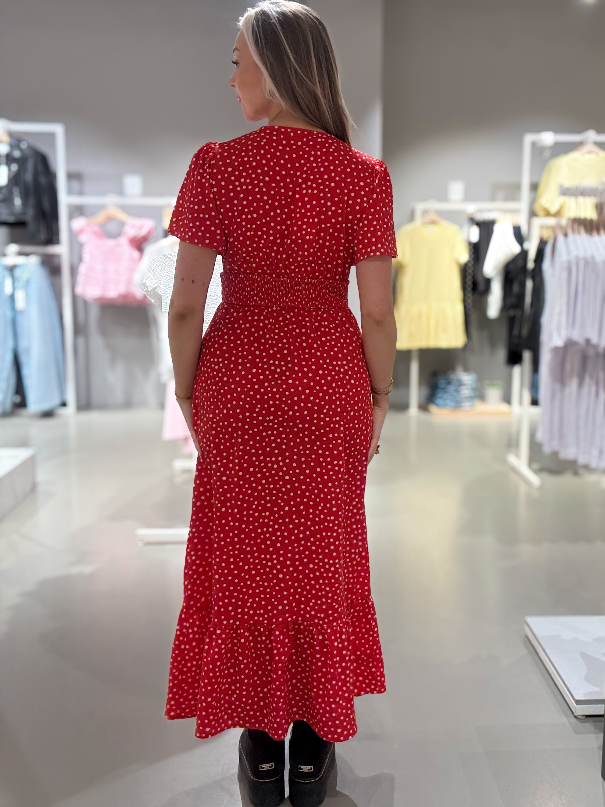 VIMATHILDE Midi Dress - Mars Red