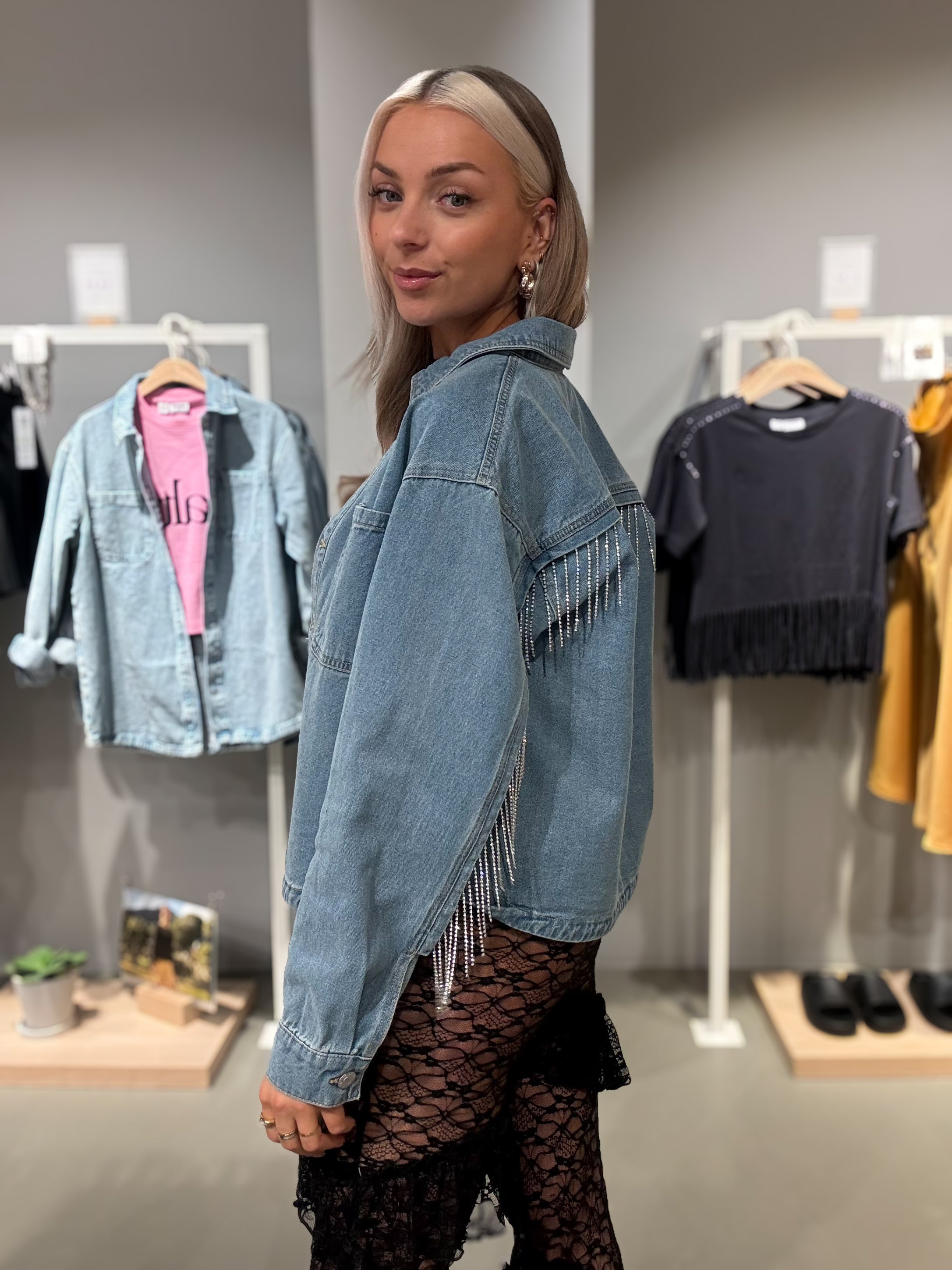 NMALVA Shacket - Light Blue Denim