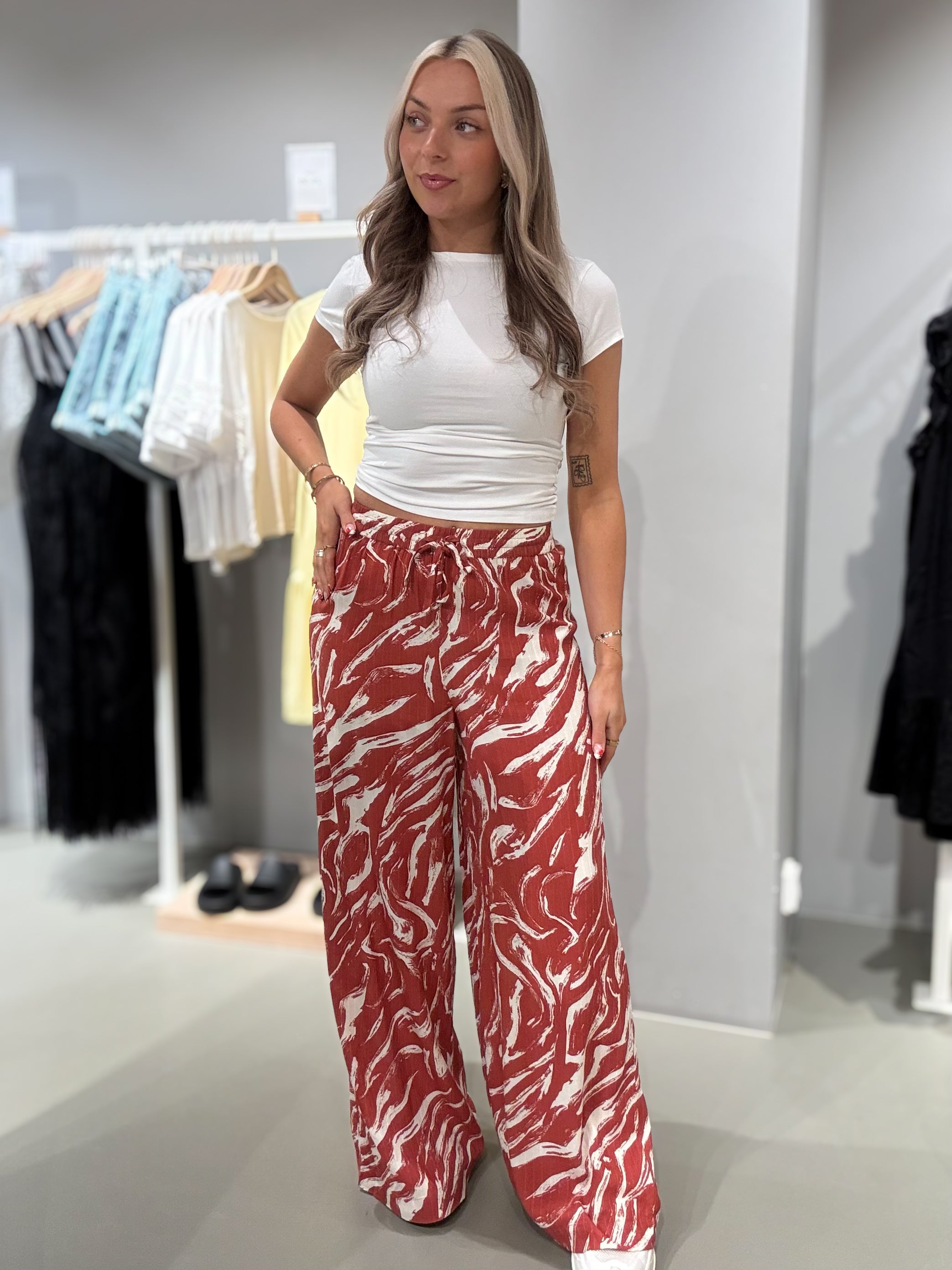 VIMITTIA Trousers - Burnt Brick