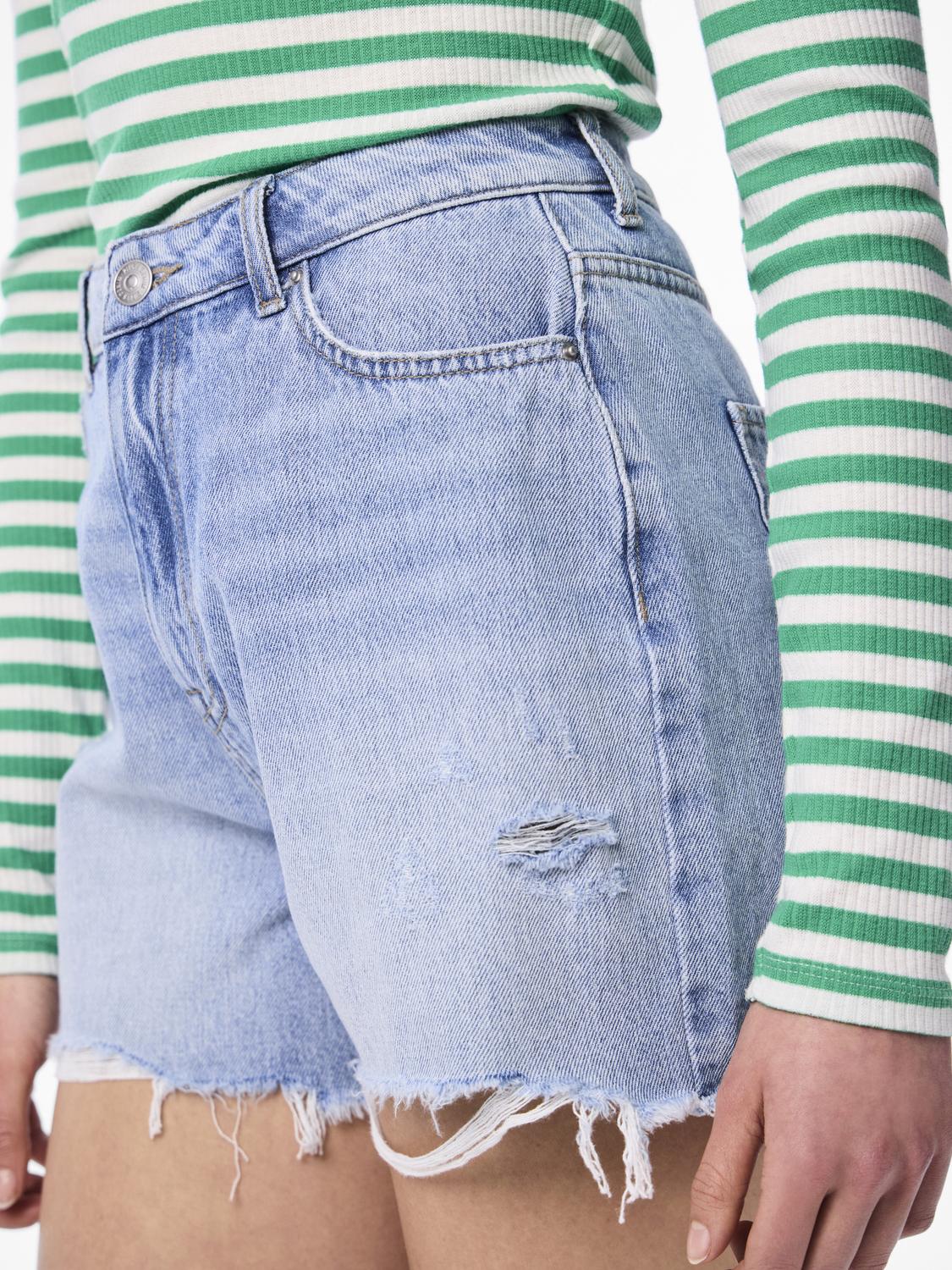 PCSUMMER Shorts - Light Blue Denim