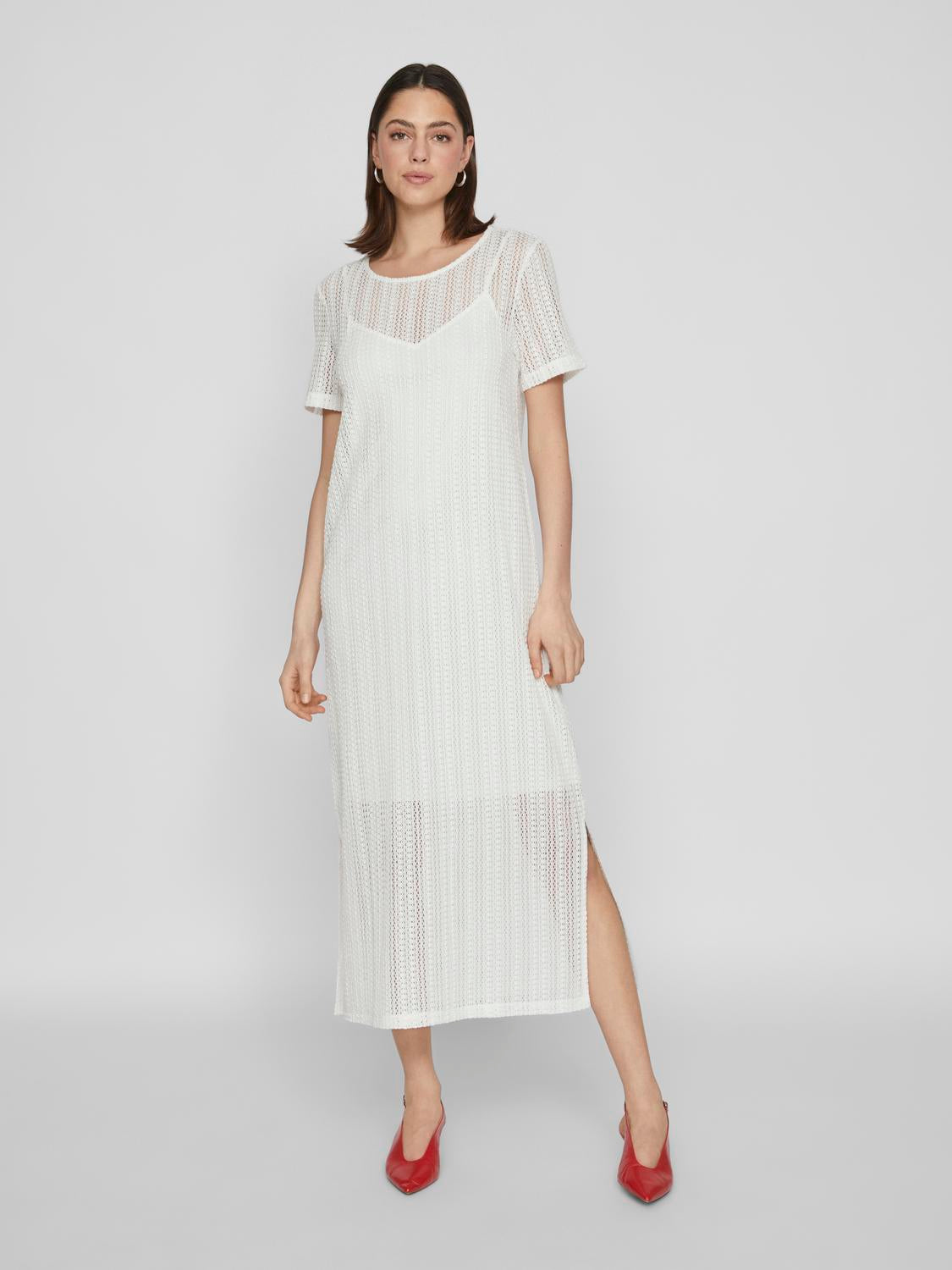 VIGARDEA Dress - Egret