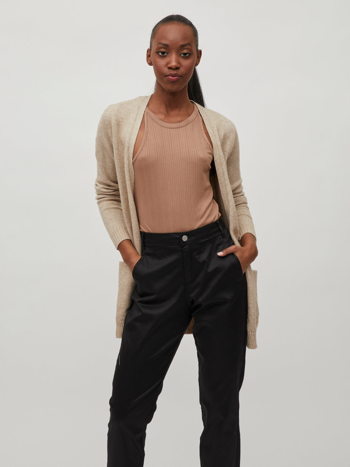 VIRIL Cardigan - Natural Melange