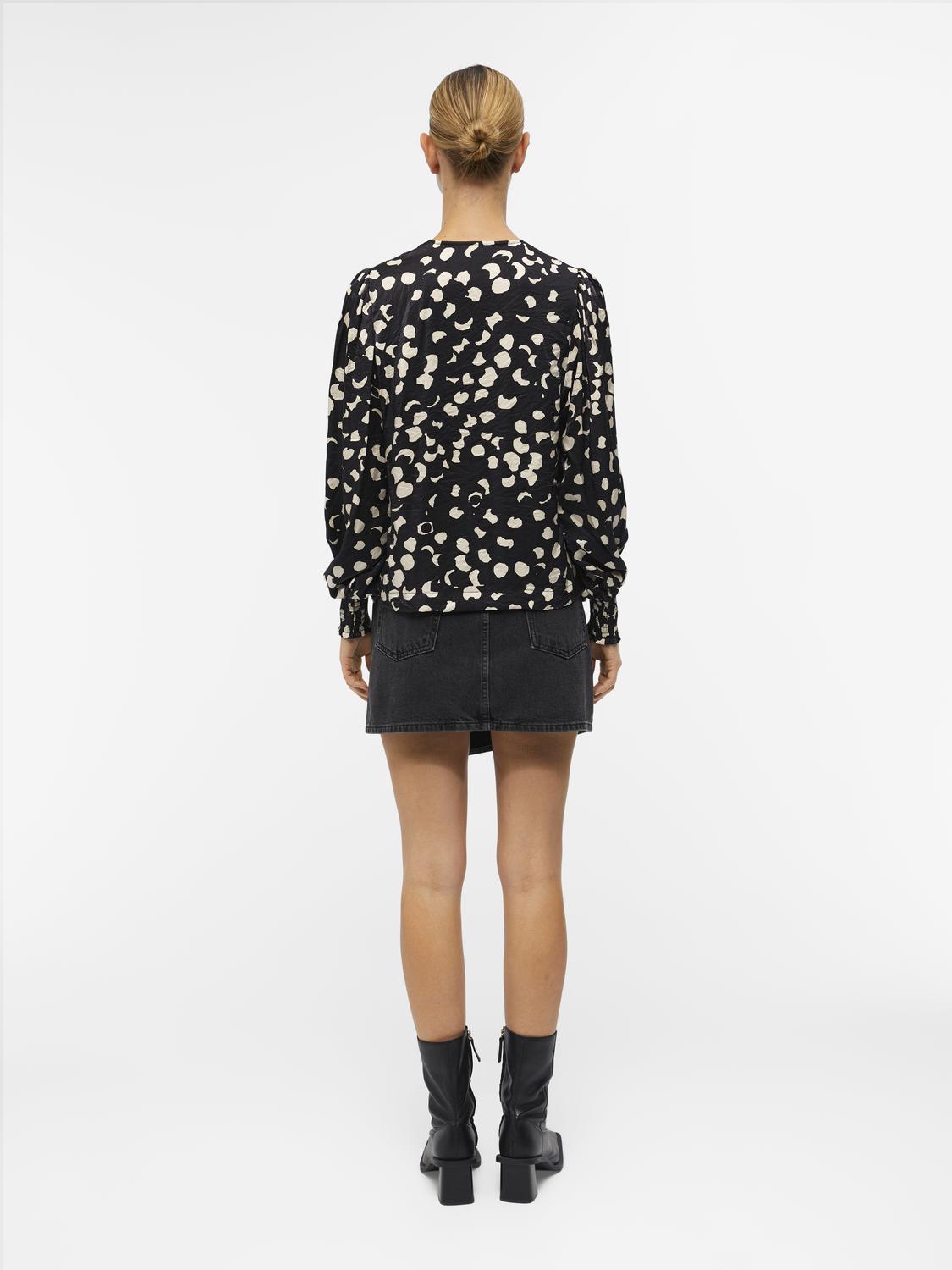 OBJOMIKA T-Shirts & Tops - Black