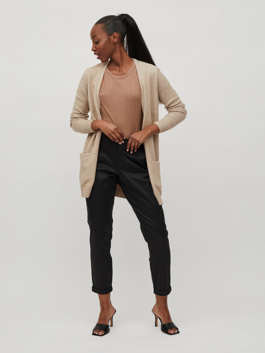 VIRIL Cardigan - Natural Melange