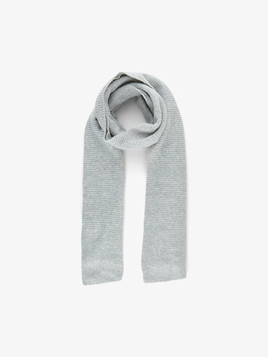 PCBENILLA Scarf - Light Grey Melange