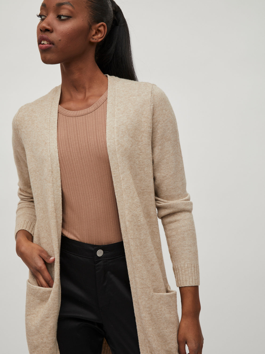 VIRIL Cardigan - Natural Melange
