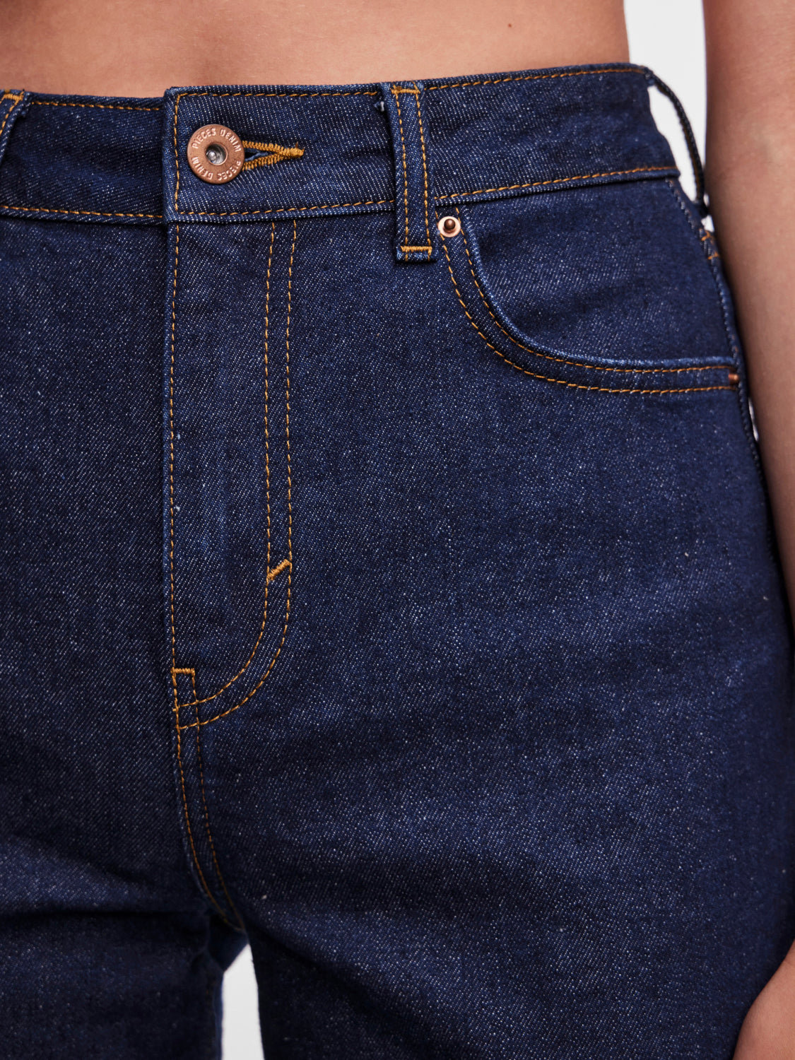 PCHOLLY Jeans - Dark Blue Denim